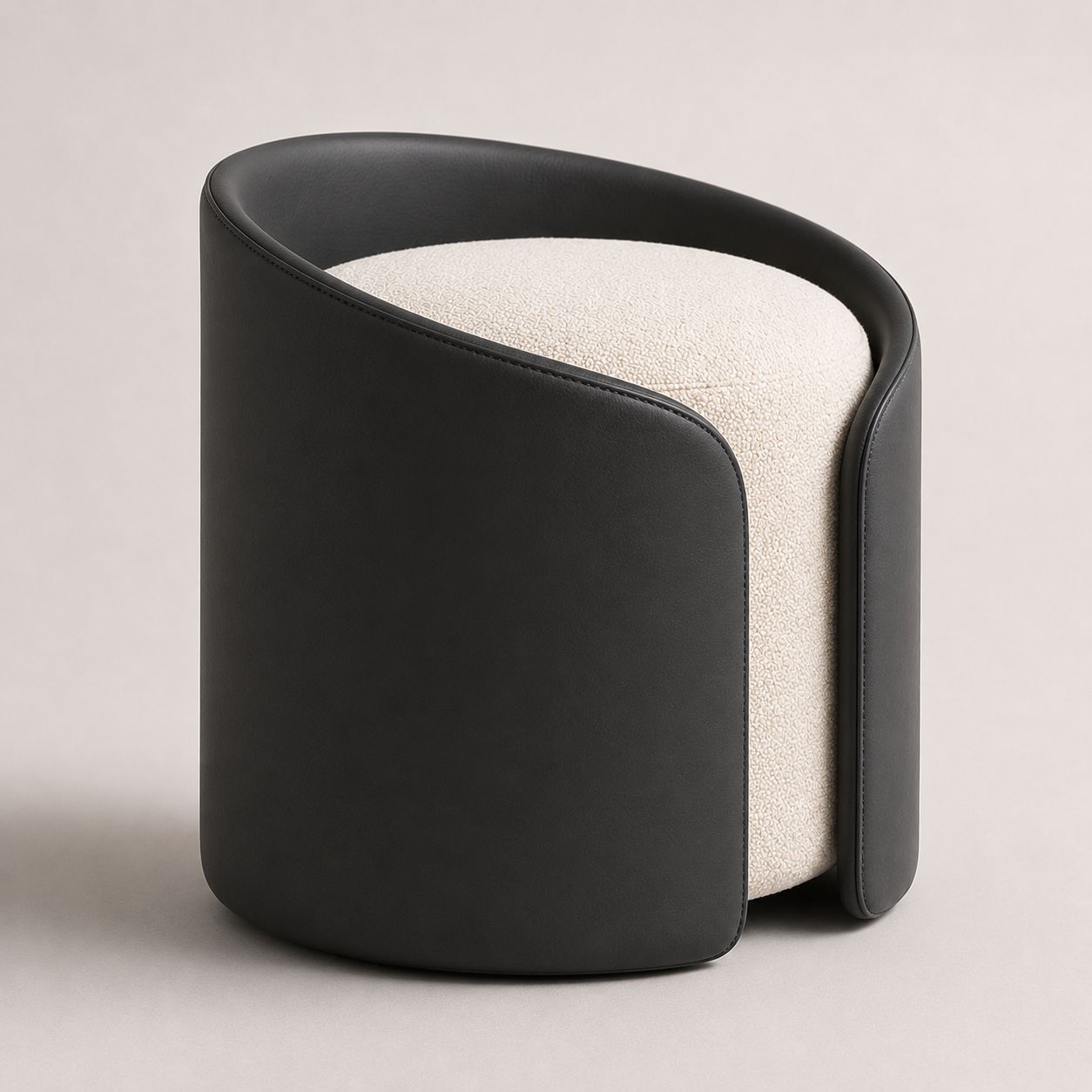 SofaVogue Eclipse Ottoman - cream